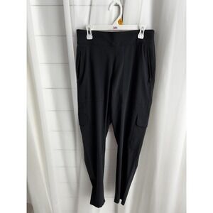 Athleta‎ Chelsea Utility Cargo Pant Black Stretch Pockets Size 4 Athleisure